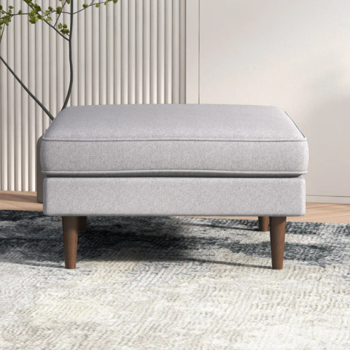 Fordham Ottoman - Light Gray Fabric | KM Home Furniture and Mattress Store | Houston TX | Best Furniture stores in Houston