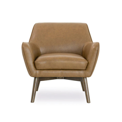 Penny Leather Lounge Chair (Tan) | KM Home Furniture and Mattress Store | Houston TX | Best Furniture stores in Houston