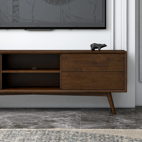 Noak TV Stand for TVs up to 72" - Walnut | KM Home Furniture and Mattress Store | TX | Best Furniture stores in Houston