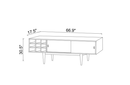 Robinson Credenza TV Stand Side Board | KM Home Furniture and Mattress Store | Houston TX | Best Furniture stores in Houston