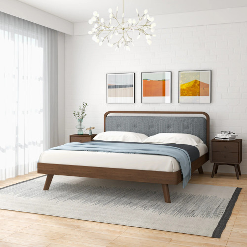 Modern Divani King Size Platform Bed  | KM Home Furniture and Mattress Store | Houston TX | Best Furniture stores in Houston