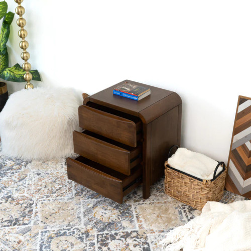 Danbury Night Stand with 3 Drawers, DAN-NGT-3D