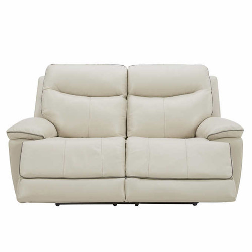 Leather Power Reclining Loveseat with Power Headrests