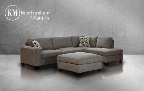 Maycen Fabric Sectional with FREE Ottoman - LAF Sofa