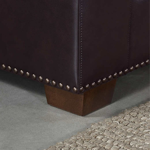 Top Grain Leather 2-piece Leather Sectional Brown