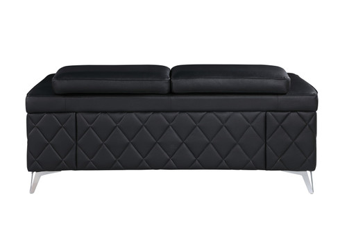 1140 - Top Grain Italian Leather Loveseat