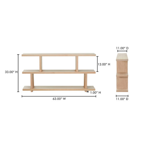 Miri - Small Shelf - White Wash Oak