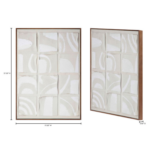 Unfold - 1 Framed Print - White