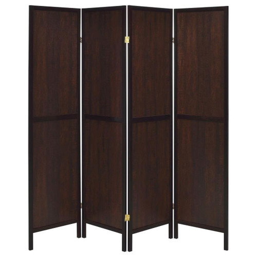 Deepika - 4-panel Solid Design Folding Screen