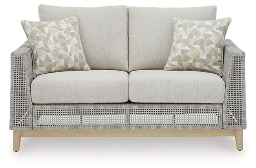 Seton Creek - Gray - Loveseat With Cushion