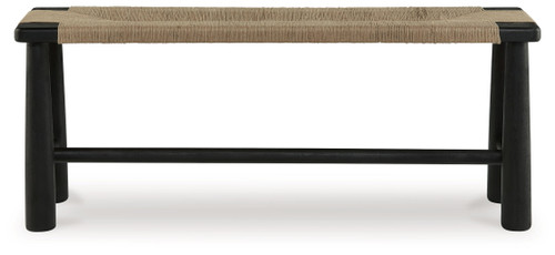 Acerman - Black / Natural - Accent Bench