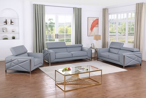 Giorgio Sofa and Loveseat Set in Leather Giorgio Sofa and Loveseat Set in Leather