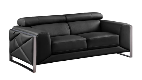 Giorgio Sofa and Loveseat Set in Leather Giorgio Sofa and Loveseat Set in Leather