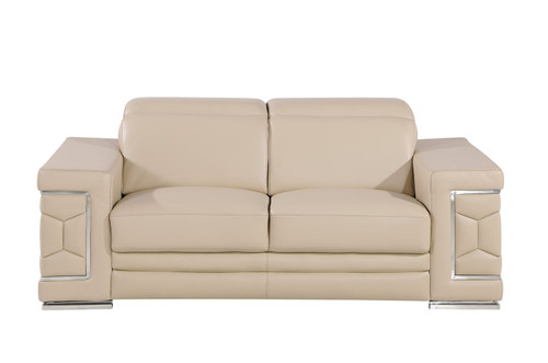 296 - Genuine Leather Loveseat