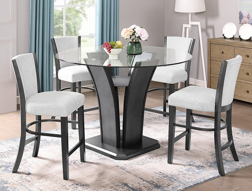 Camelia Counter Dining Room Set in Dove 1716DV by Crown Mark