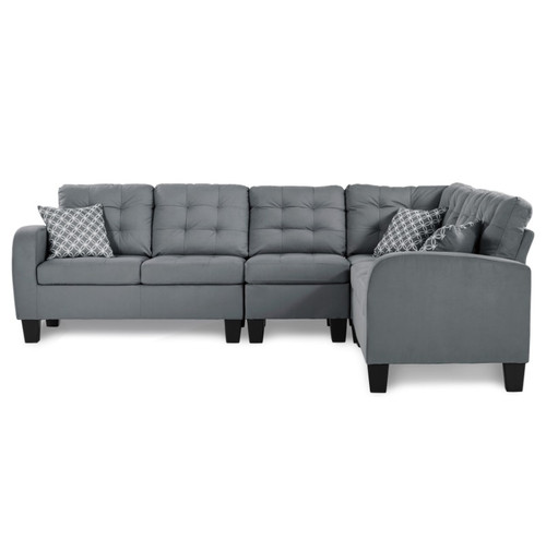 8202GRY Sinclair Sectional Homelegance