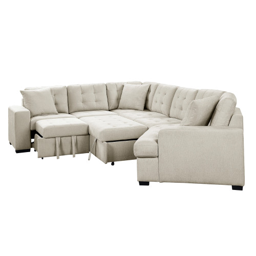 9401BEG Logansport Sectional Homelegance