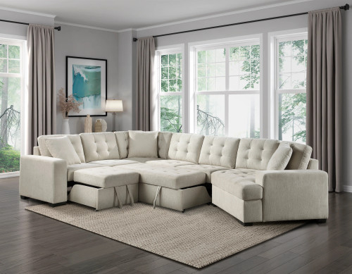 9401BEG Logansport Sectional Homelegance