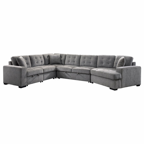 9401GRY Logansport Sectional Homelegance