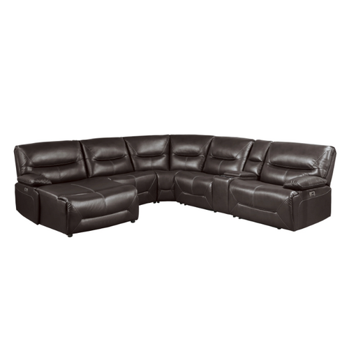 SET-9579 Dyersburg Reclining Sectional in Faux Leather LAF Homelegance