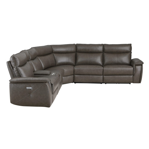 8259RFDB Maroni Reclining Sectional Homelegance