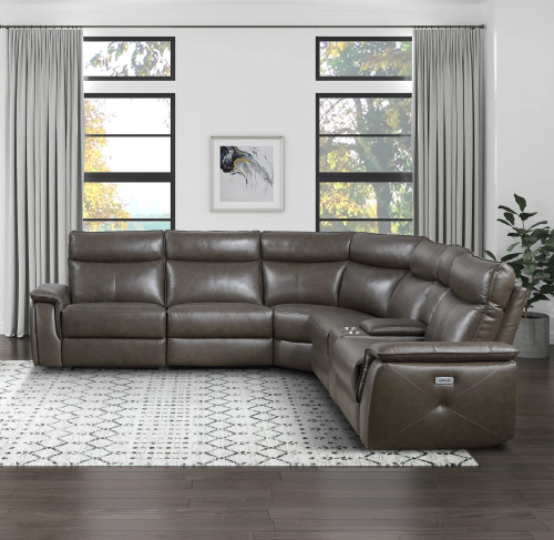 8259RFDB Maroni Reclining Sectional Homelegance