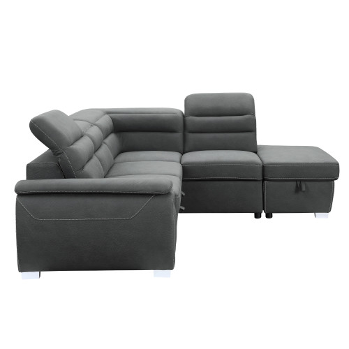 8277NGY Platina Sectional Homelegance