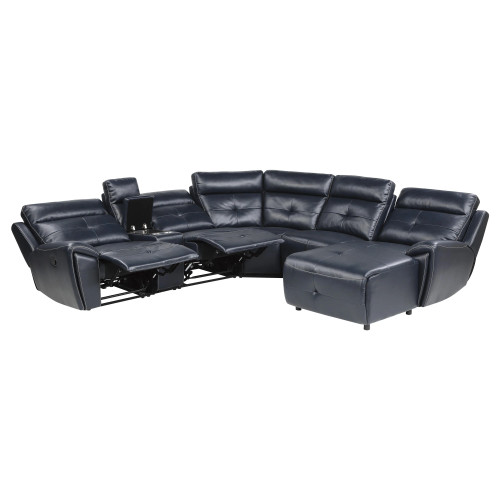 9469NVB Avenue Reclining Sectional Homelegance