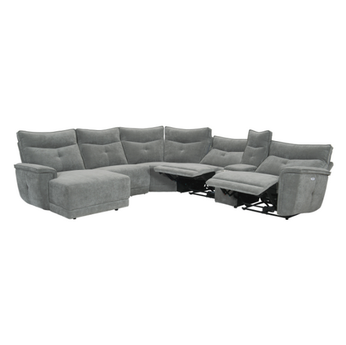 9509DG Tesoro Reclining Sectional in Fabric LAF