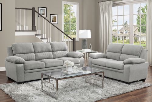 9333GY Holleman Living Room Set in Fabric Homelegance