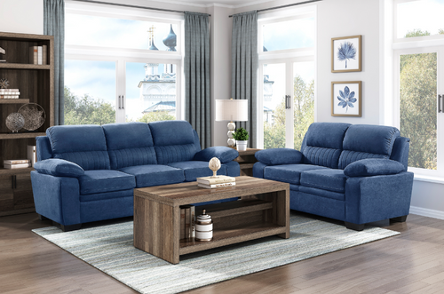 9333BU Holleman Living Room Set in Fabric Homelegance
