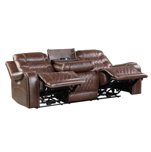 9405BR-PW Putnam Power Reclining Living Room Set in Microfiber Homelegance