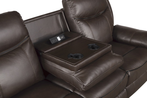 8206 Aram Reclining Set in Faux Leather Homelegance