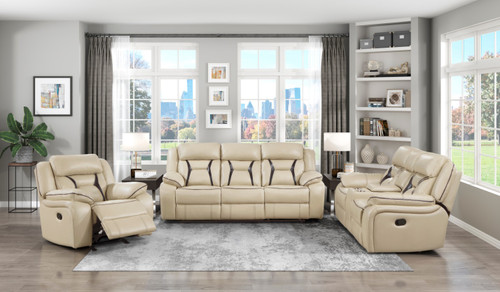 8229 Amite Reclining Set in Faux Leather Homelegance