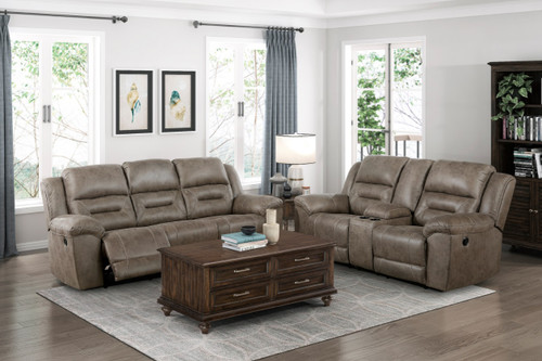 8538BR Hazen Living Room Set in Microfiber Homelegance