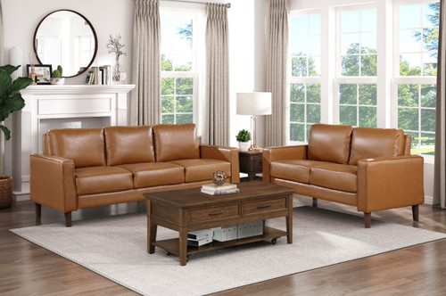 9203 Malcolm Living Room Set in Faux Leather Homelegance