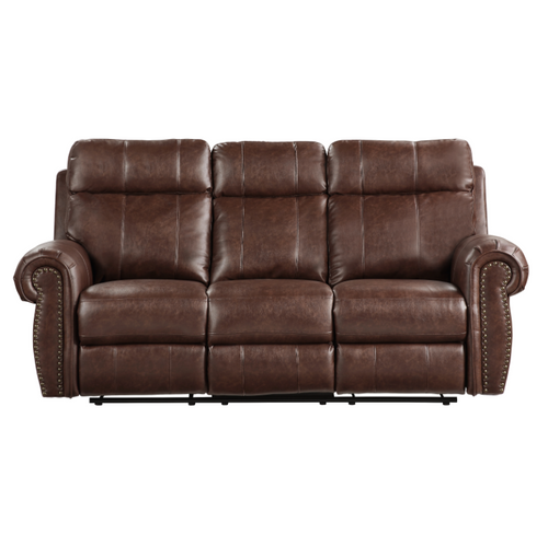 9488BR Centeroak Reclining Set in Faux Leather Homelegance