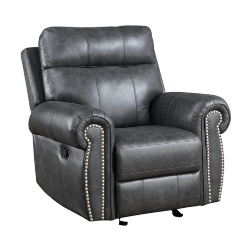 9488GY Granville Reclining Set in Faux Leather Homelegance