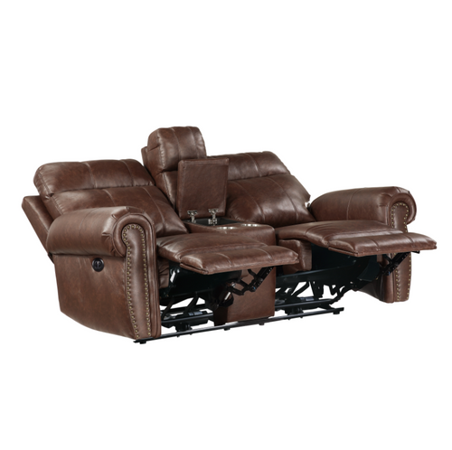 9488BR-PW Granville Power Reclining Set in Faux Leather Homelegance