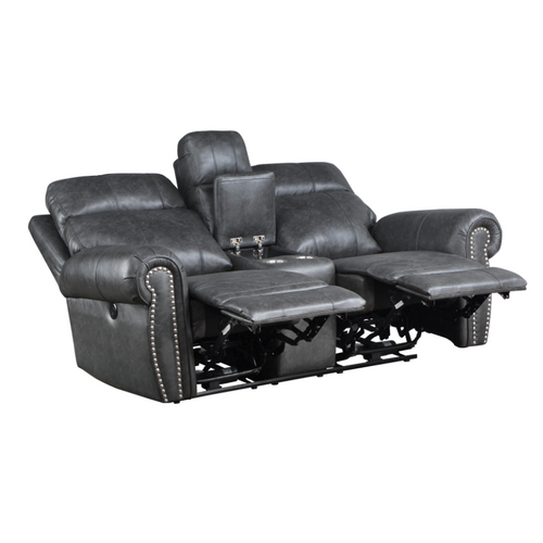 9488GY-PW Granville Power Reclining Set in Faux Leather Homelegance