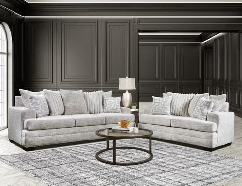 Oyster Sofa and Loveseat in Fabric HH-2675-05 Happy Homes