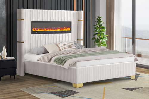 Romance Platform Bed in Fabric by Happy Homes