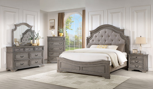 Mikasa Bedroom Set in Gray by Happy Homes