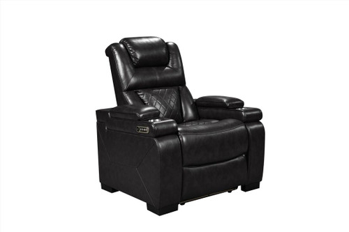 Woodland Power Reclining Living Room Set in Leather Gel