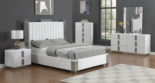 Token Bedroom Set in White by New Era Innovations