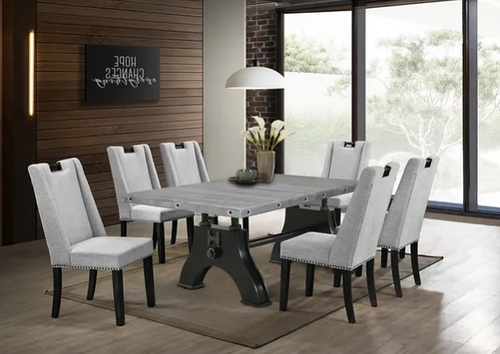 Nordic Dining Room Set in White by New Era Innovations