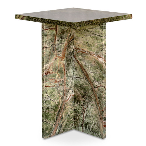 Blair - Accent Table - Rainforest / Green Marble