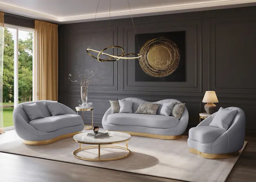 Olena Living Room Set in Fabric