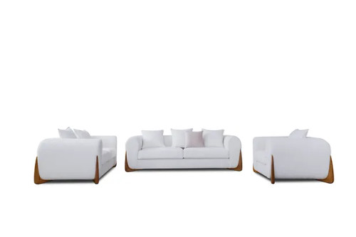 Stylus Living Room Set in Fabric