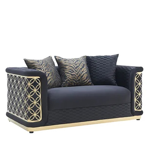 Riya Living Room Set in Fabric